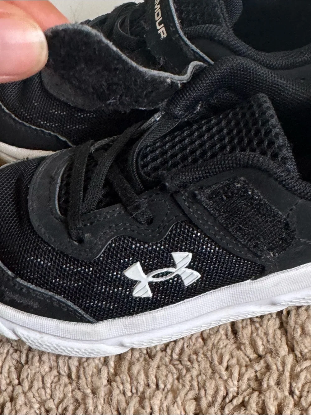 Under Armour Kids Shoes Assert 10 Alternate Closure Size 10K Black Running Sport